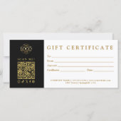 Custom Modern Minimalist Business Gift Certificate (Voorkant)