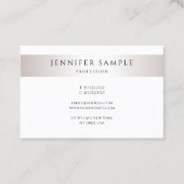 Custom Modern Minimalist Elegant Trendy Sjabloon Visitekaartje (Voorkant)