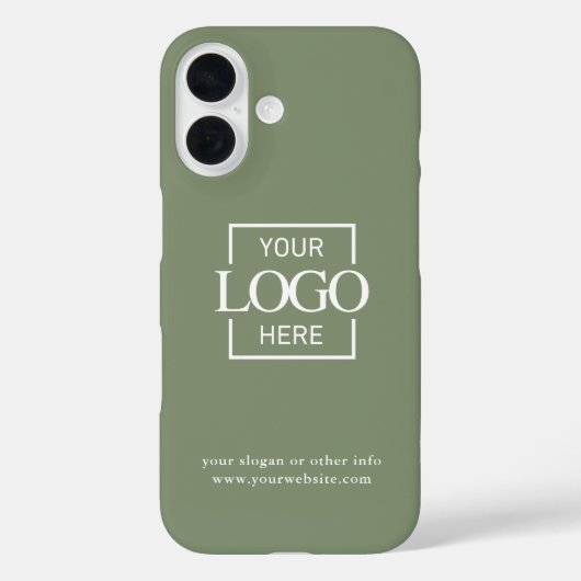 Custom Modern Minimalist Logo Business Branding Case-Mate iPhone Case (Achterkant)