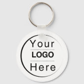 Custom Modern Minimalist Name & Initial  Sleutelhanger (Voorkant)