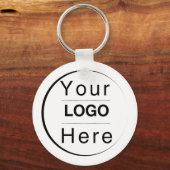 Custom Modern Minimalist Name & Initial  Sleutelhanger (Voorkant)