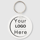 Custom Modern Minimalist Name & Initial  Sleutelhanger (Achterkant)