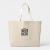Custom Modern Minimalist Office & Branding Gear Grote Tote Bag (Achterkant)