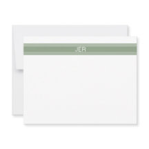 Custom Modern Minimalist Sage Green Monogram