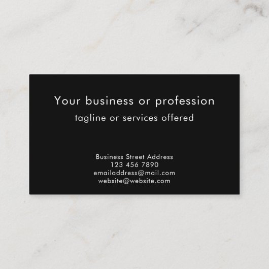 Custom Modern Minimalist Technology Professional Visitekaartje (Achterkant)