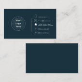 Custom Modern Minimalist Uw Logo Creëer Uw Eigen Visitekaartje (Voorkant / Achterkant)