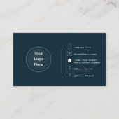 Custom Modern Minimalist Uw Logo Creëer Uw Eigen Visitekaartje (Voorkant)