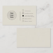 Custom Modern Minimalist Uw Logo Creëer Uw Eigen Visitekaartje (Voorkant / Achterkant)