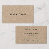 Custom Modern Minimalistisch Bedrijf Plain Luxury Visitekaartje (Voorkant / Achterkant)
