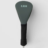 Custom Modern Monogram Sport Initiaal Golfheadcover (Voorkant)
