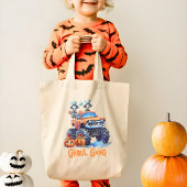 Custom Modern Monster Truck Ghoul Gang Halloween Tote Bag