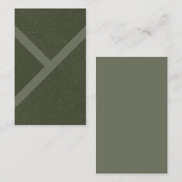 Custom Modern Moss Groen Getextureerd Visitekaartj Visitekaartje