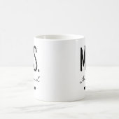 Custom Modern Mr and Mrs Mug Gift for Newlyweds Koffiemok (Center)
