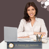 Custom Modern PhD Doctoraat Afstuderen Gift Naambordje