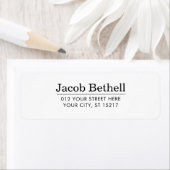 Custom Modern Return Address Etiket (Insitu)