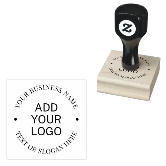 Custom Modern Round Business Logo Promotional Rubberstempel (Gestempeld)