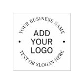 Custom Modern Round Business Logo Promotional Rubberstempel (Afrduk)