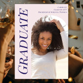 Custom Modern Roze Afstuderen 2025 Arch Foto Aankondiging