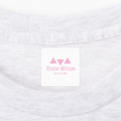 Custom Modern roze ijzer op Kledinglabel Labels (Aangebracht)