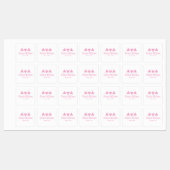 Custom Modern roze ijzer op Kledinglabel Labels (Vel)