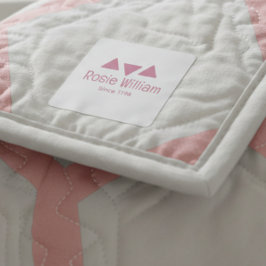 Custom Modern roze ijzer op Kledinglabel Labels