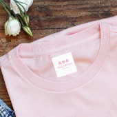 Custom Modern roze ijzer op Kledinglabel Labels