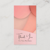Custom Modern Style Business Thank You Card Insert Visitekaartje (Voorkant)