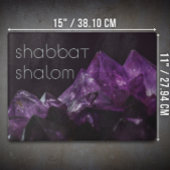 Custom Modern Unieke Faux Amethyst Shabbat Challah Snijplank