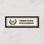 Custom Modern Vet Afstuderen Naam Kaart Inserts Contactkaartje (Voorkant)