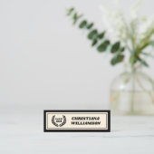 Custom Modern Vet Afstuderen Naam Kaart Inserts Contactkaartje (Staand voorkant)