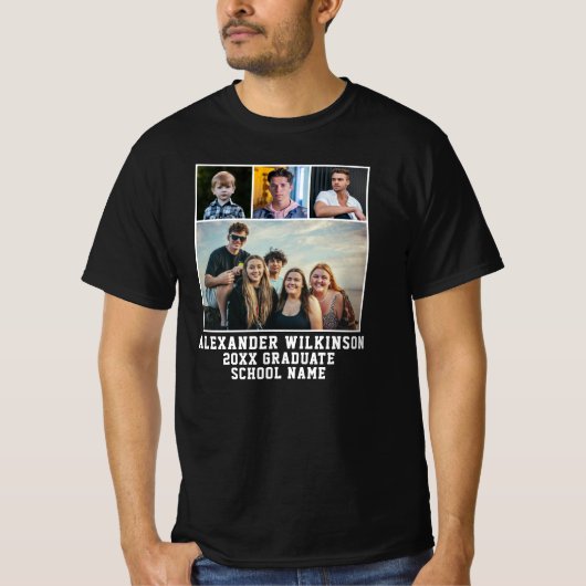 CUSTOM Modern Vet Manuscript 4 het Afstuderen van  T-shirt (Voorkant)