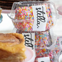 Custom Modern Voeg uw merknaam typografie Label