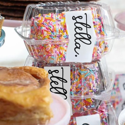 Custom Modern Voeg uw merknaam typografie Label