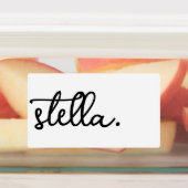 Custom Modern Voeg uw merknaam typografie Label (Aangebracht)