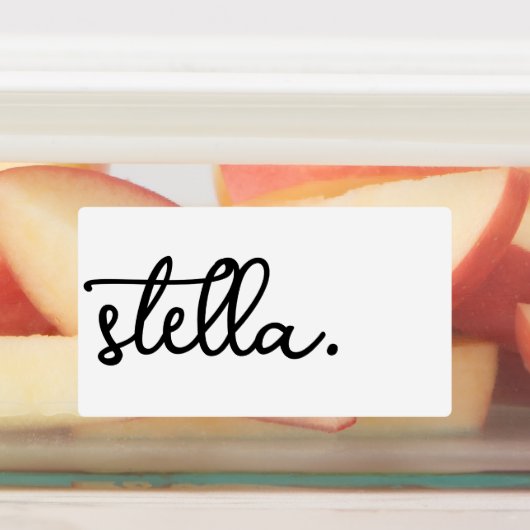 Custom Modern Voeg uw merknaam typografie Label (Aangebracht)