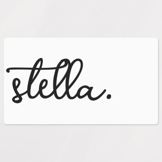 Custom Modern Voeg uw merknaam typografie Label (Design 1)