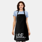 Custom Modern Voeg uw merknaam typografie Schort (Gedragen)