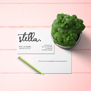 Custom Modern Voeg uw merknaam typografie Visitekaartje
