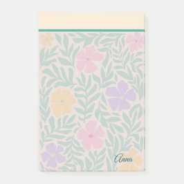 Custom Moderne bloementuin Roze Groen Post-it® Notes