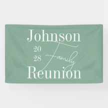 Custom Moderne Family Reunion Sage Green Party