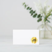 Custom Moderne Monogram Professional Elegant Visitekaartje (Staand voorkant)