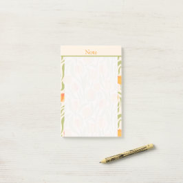 Custom Moderne tulpentuin Zoet geel Roze Post-it® Notes