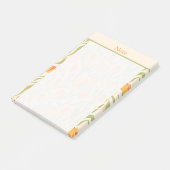 Custom Moderne tulpentuin Zoet geel Roze Post-it® Notes (Schuin)