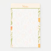 Custom Moderne tulpentuin Zoet geel Roze Post-it® Notes (Voorkant)