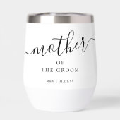 Custom Moeder van de Groom Script Kalligrafie Naam (Achterkant)