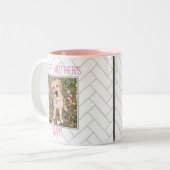 Custom Moederdag Dog Tweekleurige Koffiemok (Voorkant links)