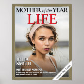 Custom Moederdag Magazine Hoesje, cadeau voor mama Poster (Voorkant)