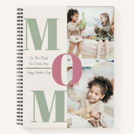 Custom Moederdag Photo Collage Spiral Notitieboek