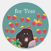 Custom Mole Kinder Celebration Sticker (Voorkant)