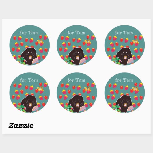 Custom Mole Kinder Celebration Sticker (Vel)